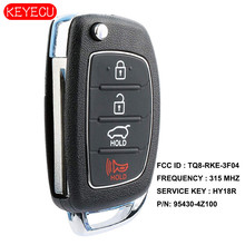 KEYECU Replacement Flip Remote Car Key Fob 4 Button 315MHz  for Hyundai Santa Fe 2013-2015 FCC: TQ8-RKE-3F04 2024 - buy cheap