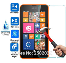 Película de vidro temperado para nokia lumia 630 635 n630, filme protetor de tela 2.5d com borda arredondada 9h para lumia 630 635
