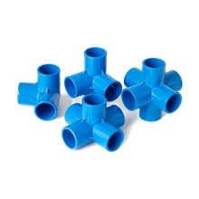 Dia interno. Conector de pvc azul de 20mm, conectores de tubos com fácil instalação para irrigação de jardim, tubulação de água estéreo, cruzada de 5 vias, 6 articulações direcionais 2024 - compre barato