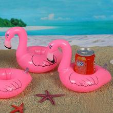 3PCS/Lot Pink Flamingo Inflatable Drink Can Holder Pool Beach Bath Toy Party Favour 2024 - buy cheap