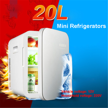 Многофункциональный мини-холодильник, портативный автомобильный холодильник 12 В 20 л, для путешествий, качественный ABS домашний охладитель, морозильная камера, обогреватель 2024 - купить недорого