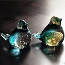 Handmade artwork, glass bird, home decoration small animal, creative gift 2024 - buy cheap