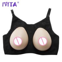 IVITA 3200g Silicone Breast Forms With Shoulder Straps For Crossdresser Female Transvestite Drag Queen Fake Boobs Enhancer Gift 2024 - buy cheap