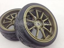 Neumáticos de turismo con borde de rueda W10S2BR (pintura Brozen), 4 Uds., 1/10, 3mm, offset, para 1/10 para turismo 1/10 2024 - compra barato