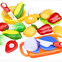 1 Set Children Play House Toy Cut Fruit Plastic Vegetables Kitchen Toy Baby Classic Kids Toys Pretend Educational Toy Kids Gifts 2024 - buy cheap