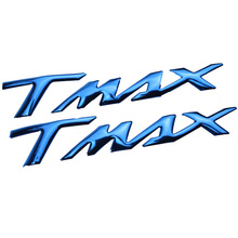 Наклейки 3D 3M для топливного бака TMAX TMAX500 05 06 07 08 09 10 11 12 steed 3M, левая и правая боковые эмблемы синего цвета 2024 - купить недорого