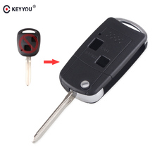 KEYYOU For Toyota Avalon Camry Corolla Echo Rav4 Car Key Case 2 Buttons Modified Flip Folding Remote Control Key Shell 2024 - buy cheap