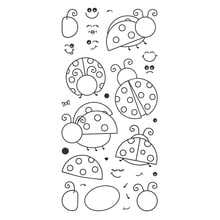 Assembling ladybug Transparent Clear Silicone Stamp/Seal for DIY scrapbooking/photo album Decorative clear stamp 2024 - buy cheap