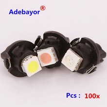 50 x Car air LED Dashboard Bulb T5  v1 t5 v2  5050 1SMD 12MM  parking T6.5 instrument panel lights lamps auto lamp Adebayor led 2024 - купить недорого