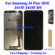 Pantalla LCD ajustable probada para SAMSUNG J4 Plus, montaje de digitalizador táctil, J415F, J4 Plus, 2018 2024 - compra barato