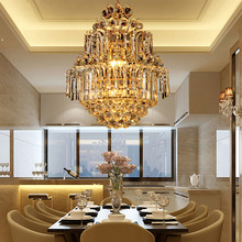 Modern Crystal LED Chandelier Gold Luxury Lustre E14*8 Bulbs Included Crystal Ball Fixture for Restaurant Living Room Lamp 2024 - buy cheap