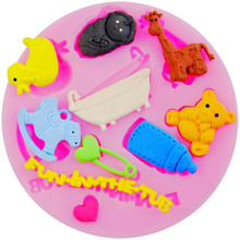 Luyou-Molde de silicona de juguete para Fondant, herramientas de decoración de pasteles, encaje de pasteles, Sugarcraft, accesorios de cocina, 1 unidad, FM1642 2024 - compra barato