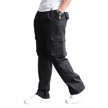 Calça cargo masculina, de alta qualidade, calça de ferramentas, novo tamanho grande, verão, roupas esportivas soltas, calças casuais, tamanho 6xl 2024 - compre barato