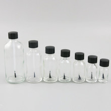 200 x 5ML 10ML 15ML 30ML Clear Refillable Glass Essential Bottle With Brush Cap Nail Polish Bottle Transparent Glass Nail Bottle 2024 - buy cheap