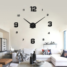 2021 Home Decor Wall Clock 3D Acrylic Mirror Sticker Clock Mute Diy Big Size Quartz Clocks To Decorate Living Room Office 2024 - buy cheap