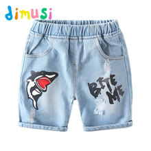 Dimusi summer boys denim Shorts 100% cotton jeans short cartoon denim beach Shorts cool summer pants  BC220 2024 - buy cheap