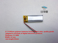 (free shipping)Polymer lithium ion battery 3.7V 180MAH 551235 can be customized wholesale CE FCC ROHS MSDS quality certification 2024 - buy cheap