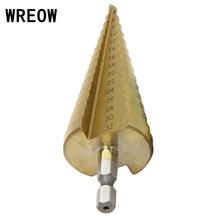 4-32mm HSS Step Cone Hole Saw Cutter Titanium Hex Shank Step Drill Bit Tool Woodworking Metal Drilling Tool 2024 - buy cheap