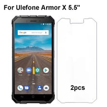 Protetor de tela de vidro temperado para ulefone armor x, anti-arranhão, 9h, 2.5d, vidro frontal fino ulefone armor x, 2 peças 2024 - compre barato