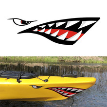 Shark Teeth Mouth Reflective Decals Sticker for Fishing Boat Canoe Car Truck Kayak 2024 - buy cheap