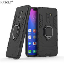 For Xiaomi Pocophone F1 Case Cover for Pocophone F1 Finger Ring PC Phone Case Shell Protector Armor Case For Xiaomi Pocophone F1 2024 - buy cheap