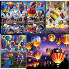 full square/round drill 5D diy diamond painting hot air balloon scenery embroidery pattern cross stitch kit mosaic room decor 2024 - buy cheap