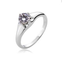 Blossom-Anillo de plata de primera ley y diamante para mujer, sortija de compromiso, plata esterlina 0,65 CT, platino, estampado, Pt950 2024 - compra barato