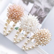 Elegant Women Pearl Crystal Handmade Hair Clip Claws Snap Hair Barrette Stick Hairpin Styling Accessories For Girl Drop shipping 2024 - buy cheap