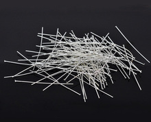 1500Pcs/Bag Silver Plated Alloy Flat Head Pins Jewelry Findings Charms Wholesale 6cmx0.8mm 2024 - buy cheap