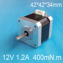 DC 12V 24V 36V 1.2A 400mN.m motor for CNC XYZ CE certification 4-lead Nema17 Stepper Motor Nema 17 motor arduino stepper motor 2024 - buy cheap