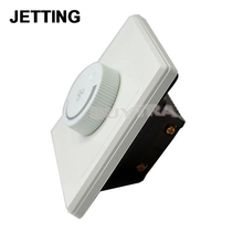 Jetting 1 peça-novo ventilador de teto controle de velocidade branco botão de parede anti-chama pcmaterial interruptor de controle ac220v 10a 86x86mm