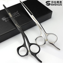 Black Silver High Hardness Japan 440c Steel 5.5/6/6.5 Inch Cutting Scissors Professional Hairdresser Scissors Hair Scissors 2024 - buy cheap