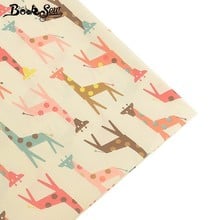 Booksew Giraffe Pattern100% Cotton Fabric Home Telas Fat Quarters CM Handmade Quilting Bed Sheet Sewing Pillow Patchwork Tissu 2024 - buy cheap