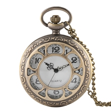 Reloj de bolsillo de cuarzo plata con diseño de flor de Anime para niños, cronógrafo Retro con colgante de collar, medio cazador, regalos para Mujer 2024 - compra barato