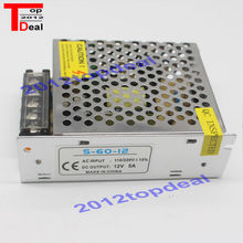 Refletor de fonte de alimentação switch embutido para dc12v 5a 60w