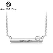 Collar de cobre personalizado con placa de corazón para mujer, Gargantilla con nombre personalizada, regalo para madre (Lam Hub Fong) 2024 - compra barato