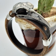 Pulseira viking odin raven, bracelete amuleto de caveira de aço inoxidável ajustável vikingo de couro genuíno, pulseira viking de presente masculino com 10 peças 2024 - compre barato