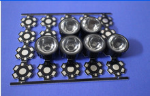Lente led de 90 grados para LED de alta potencia, soporte negro de 1W, 3W, 5w, con tornillo de 20mm, 100 Uds. 2024 - compra barato