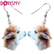 Bonsny-pendientes de campana de Alpaca de América del Sur, joyería de animales salvajes de dibujos animados, colgantes, regalo, Bisutería 2024 - compra barato