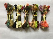 10 pçs bordado threads multi cores ponto cruz algodão bordado fio costura skeins artesanato 2024 - compre barato