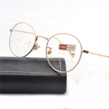 MINCL/круглые очки с мультифокусом, прогрессивные полимерные линзы, двойные прогрессивные идентичные мужские очки для чтения NX 2024 - купить недорого