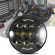 5.75" 5 3/4 LED Motorcycle Headlight For  Sportster 1200 XL1200L Custom XL1200C 883 XL883 883L XL883R 48 Black H4 2024 - buy cheap