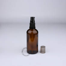 New Arrival High Quality 100ml Essential Oil Bottle, Amber Glass Lotion Pump Bottles, Brown Cosmetic Container 10pcs/lot 2024 - buy cheap