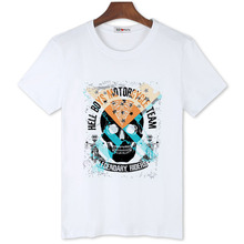 Bgtomate crânio impressão kull tshirt manga curta o-pescoço verão casual camiseta original marca de boa qualidade roupas hip hop camisas 2024 - compre barato