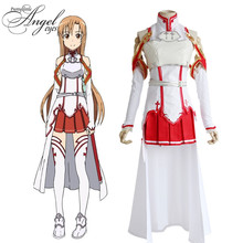 Anime Sword Art Online Asuna cosplay de Yuuki disfraz niñas botas cortas blancas hechas a medida 2024 - compra barato