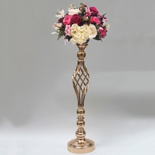 10 PCS Flowers Vases 24" Tall Candle Holders Road Lead Table Centerpiece Metal Stand Candlestick For Wedding Party Candelabra 2024 - buy cheap