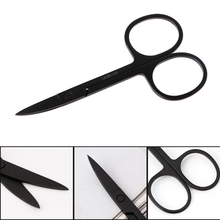Профессиональные ножницы для ногтей, ножницы для бровей, носа, ресниц, изогнутые педикюрные инструменты для макияжа 2024 - купить недорого