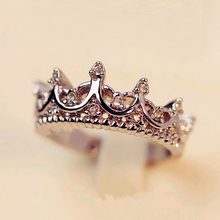 Женское кольцо с кристаллами FAMSHIN, серебряное кольцо в форме короны с кристаллами, вечерние ювелирные изделия 2020 2024 - купить недорого