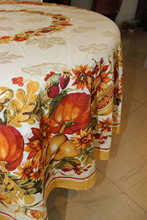VEZO HOME new arrival printed floral plant pumpkin vines round rectangle square table cloth jacquard tablecloth home table decor 2024 - buy cheap