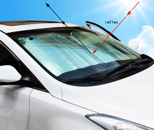 Золото Зеленый Красный Синий Серебряный окна автомобиля Защита от солнца Тенты предотвращения снега и льда для автомобиля Защита от солнца Тенты Светоотражающие Фольга наружное автотентами 2024 - купить недорого